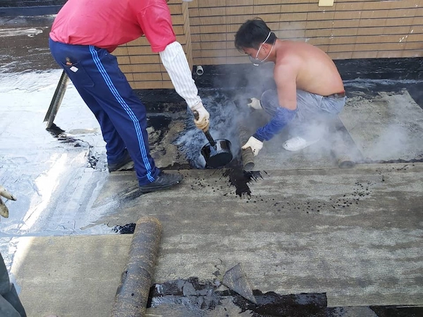 頂樓柏油防水 台北桃園抓漏推薦,管道間,外牆,頂樓漏水,防水工程,油毛氈-聯億
