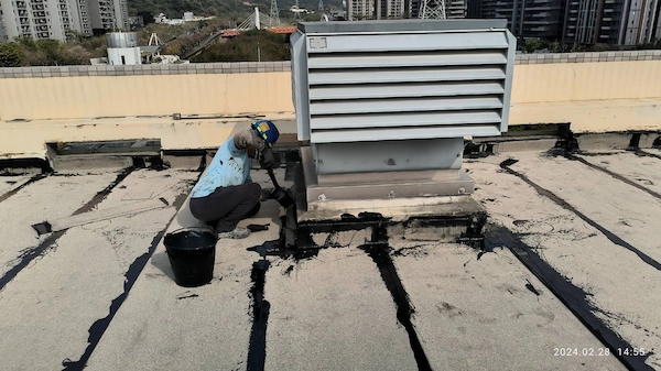 瀝青防水毯 瀝青防水毯 台北桃園抓漏推薦,頂樓漏水,防水工程,油毛氈-聯億